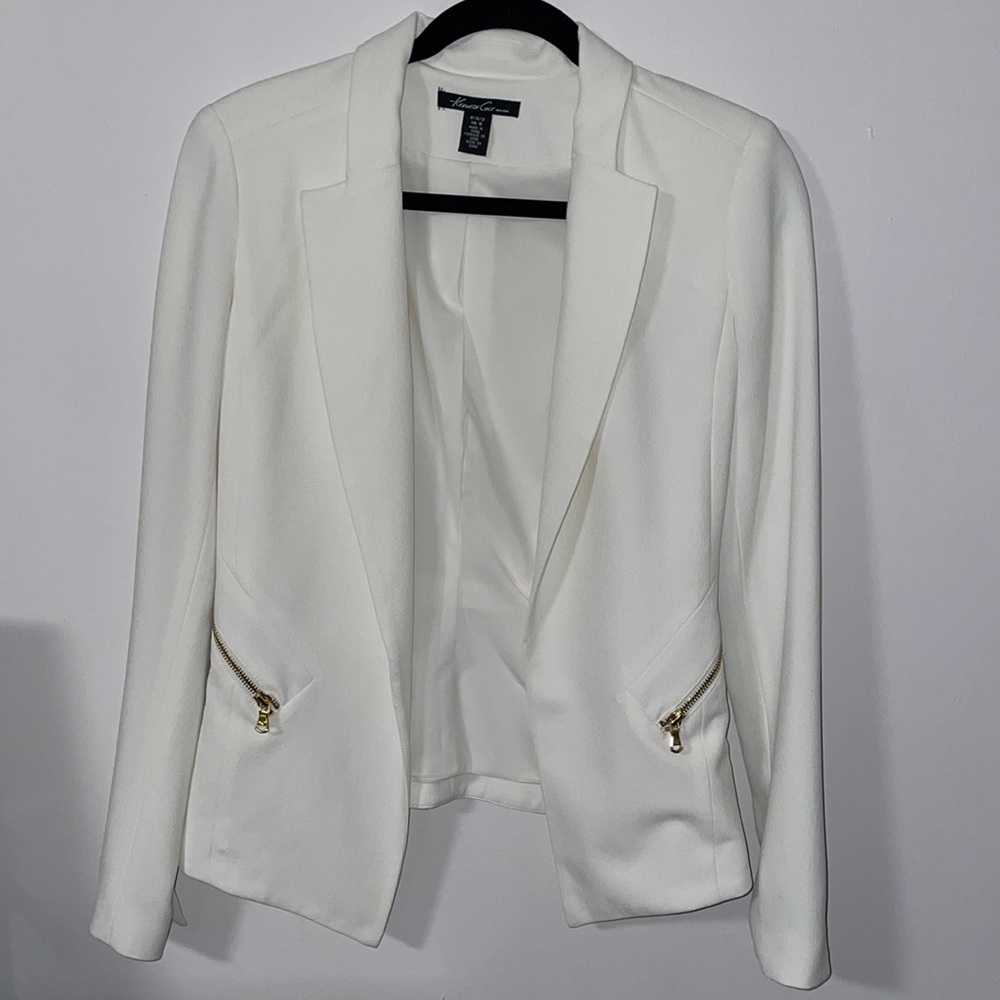 Kenneth Cole Zipper Detail Blazer